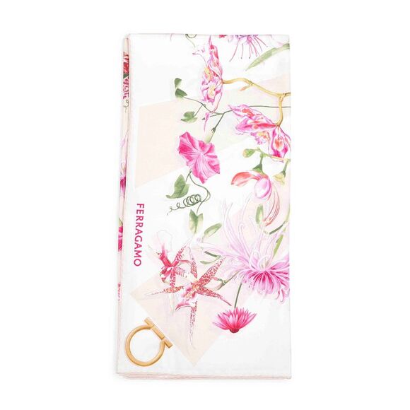 Ferragamo Women Gaia Print Silk Scarf